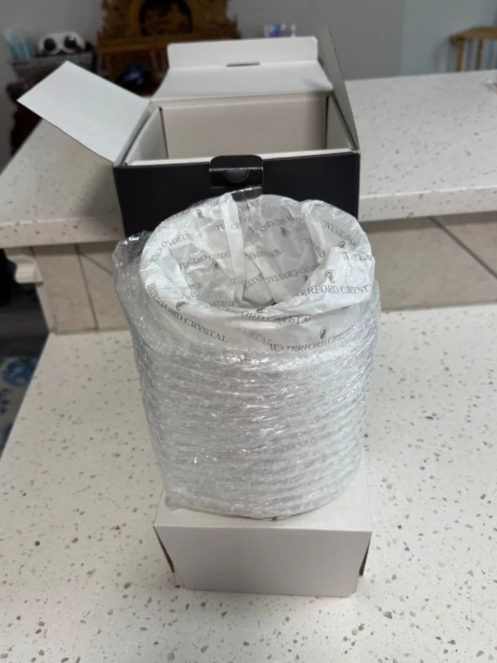 NIB Waterford Search Footed Crystal Vase